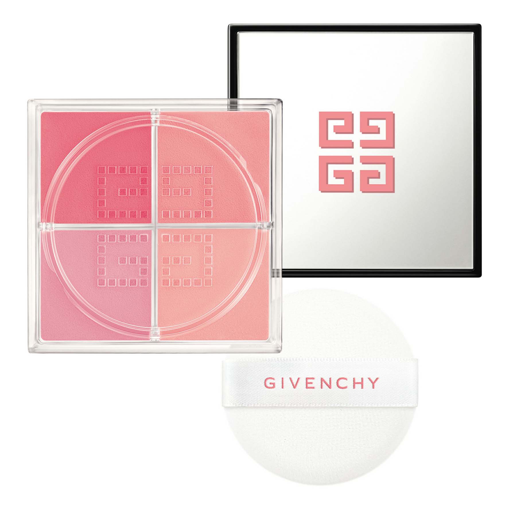 Румяна Givenchy Prisme Libre Blush 4 In 1, рассыпчатые, Taffetas Rose №02, 6 г