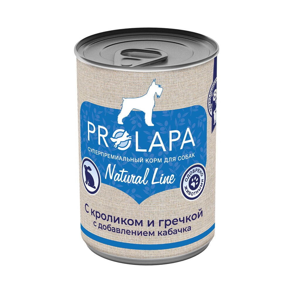 

Prolapa Natural Line 400 г консервы для собак с кроликом гречкой и кабачком 1х6 2 шт, Prolapa Natural Line 400 г консервы для собак с кроликом гречкой и кабачком 1х6 (2 шт)