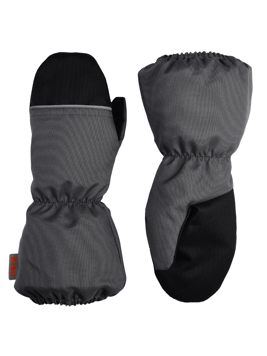 

Варежки детские KISU W23-35601, 1101, 1, Серый, W23-35601