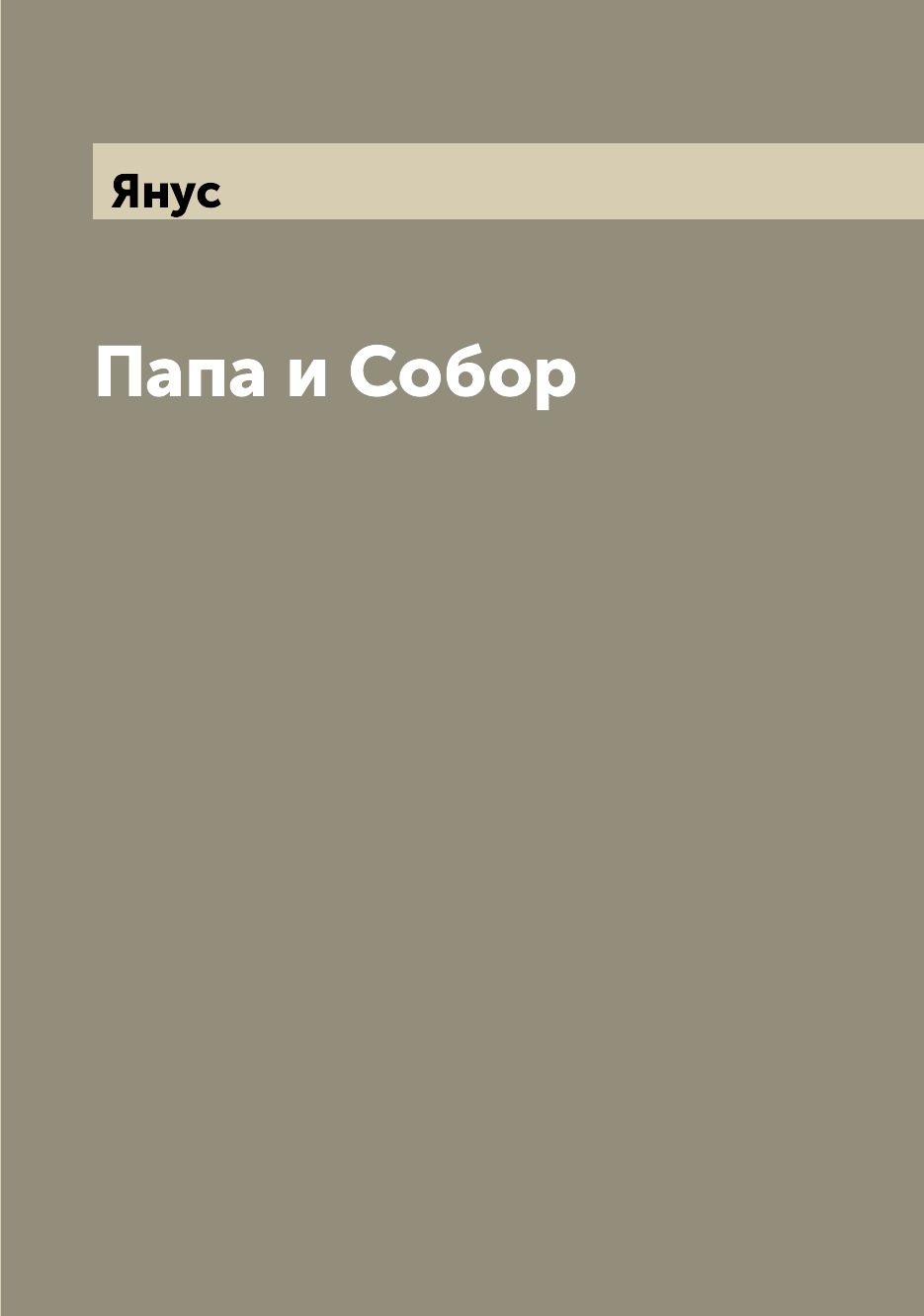 

Книга Папа и Собор