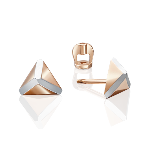 

Серьги-пусеты из красного золота PLATINA jewelry 02-4111-00-000-1110-04_0, 02-4111-00-000-1110-04_0
