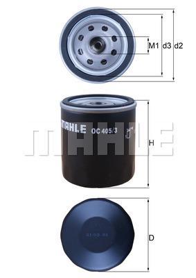 

Фильтр масляный двигателя KNECHT OC405/3