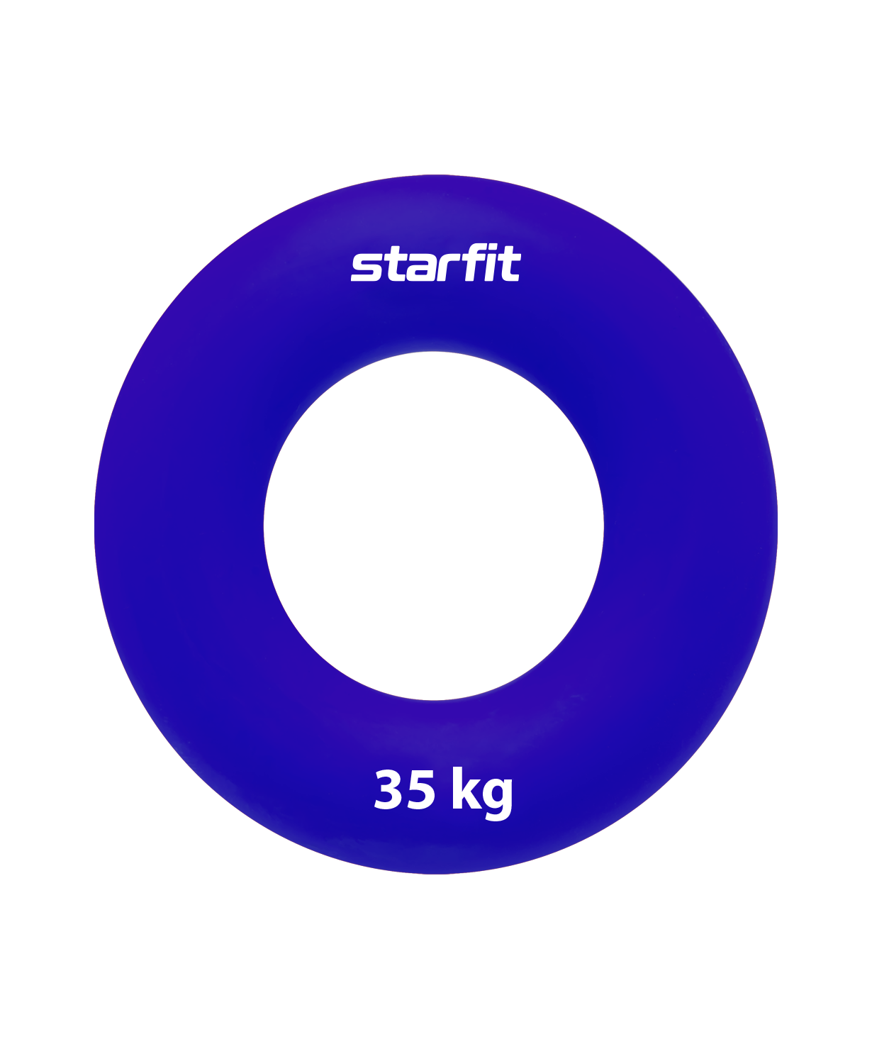 фото Эспандер кистевой starfit core es-404 кольцо, силикогель, d=8,8 см, 35 кг, темно-синий