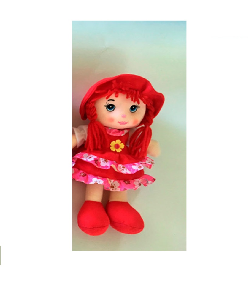 Мягкая игрушка Кукла E156010 25см цвет красный