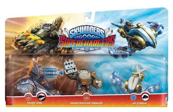 Skylanders SuperChargers: Набор из трех фигурок: Shark Tank, Shark Shooter Terrafin, Jet S