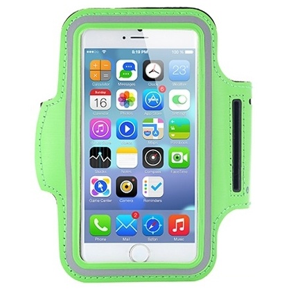 фото Спортивный чехол для телефона на руку большой innozone armband - зеленый