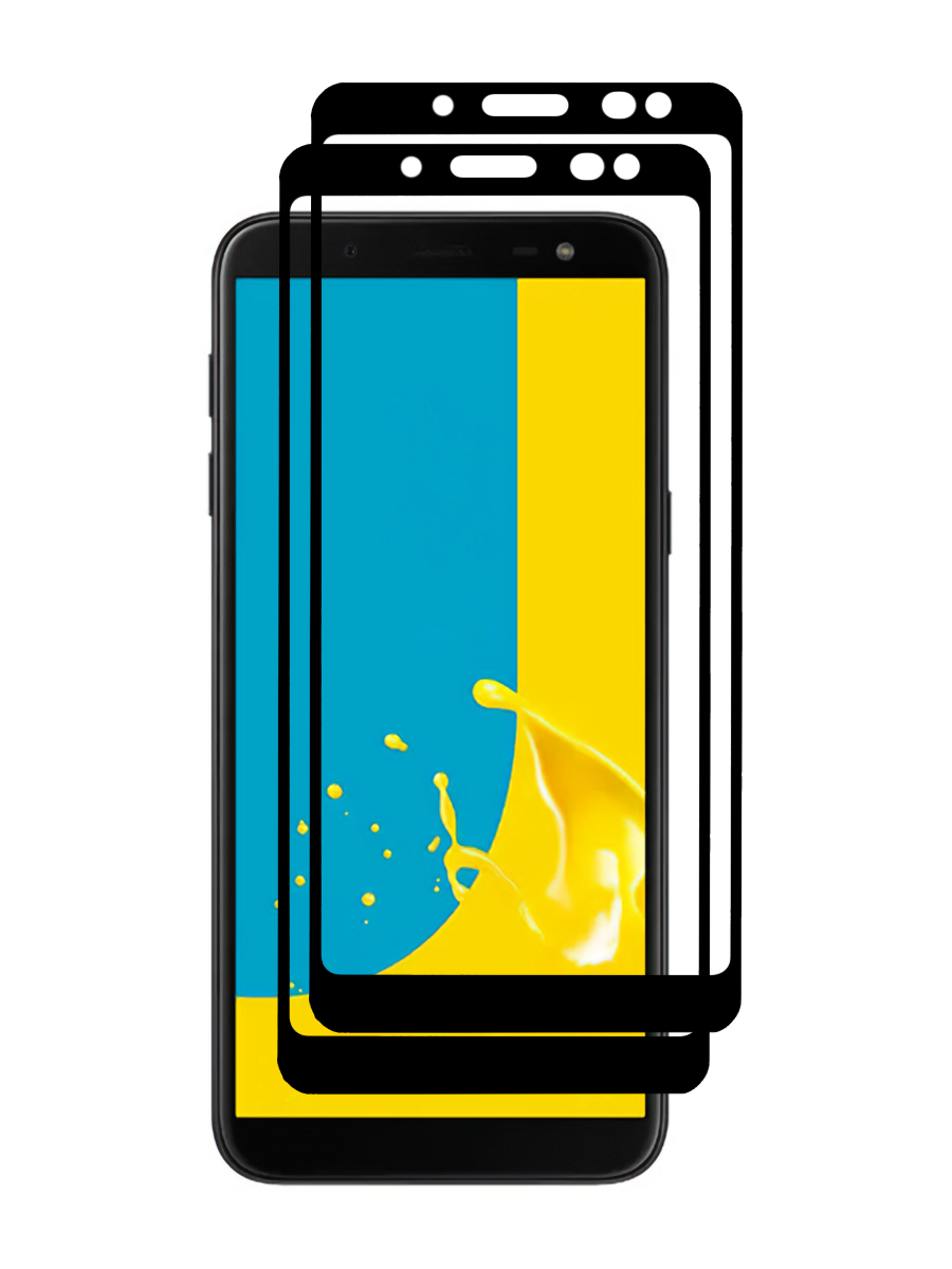 

Защитное стекло для Samsung J6 черный, Комплект 2 шт, ZTG-5D-SAM-J600F