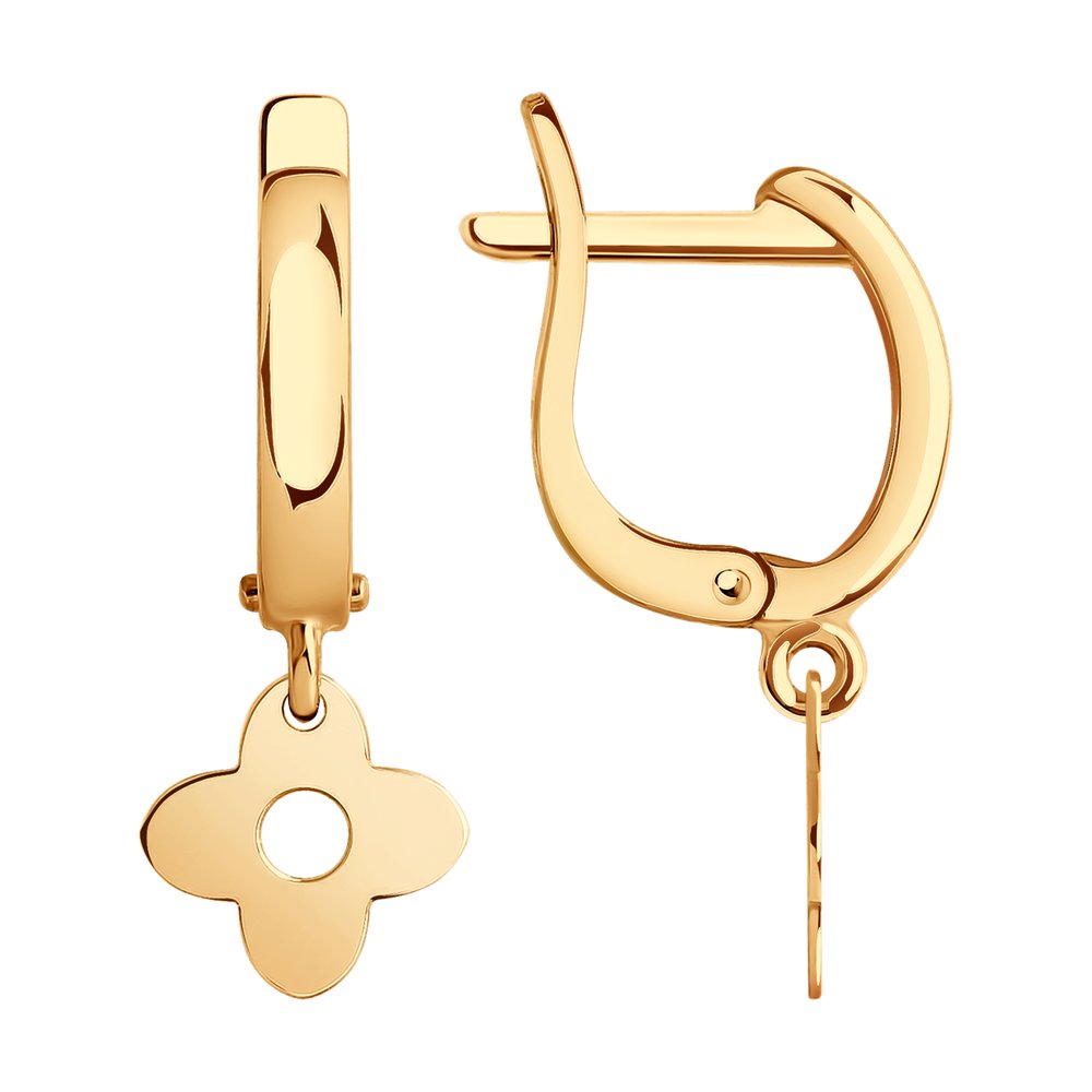 

Серьги подвески из красного золота SOKOLOV 029272, 029272