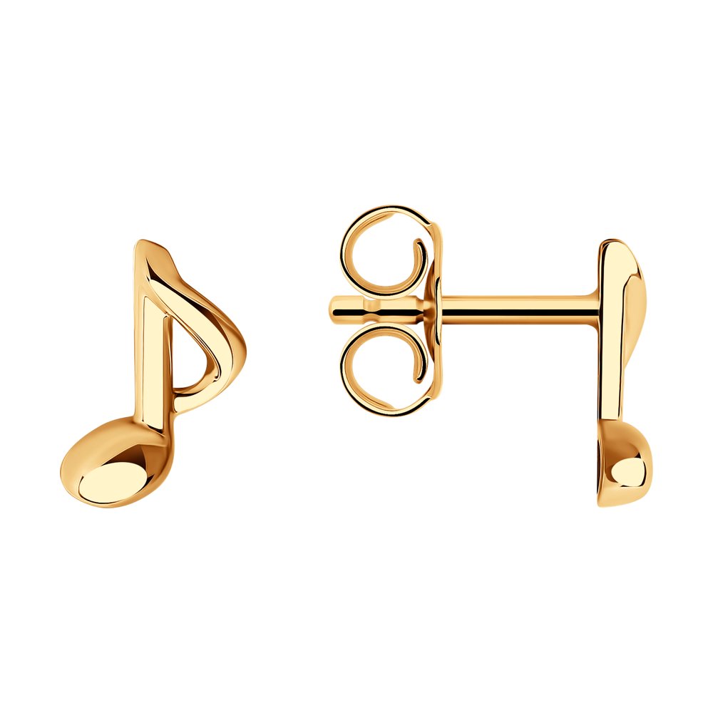 

Серьги-пусеты из красного золота SOKOLOV 029410, 029410