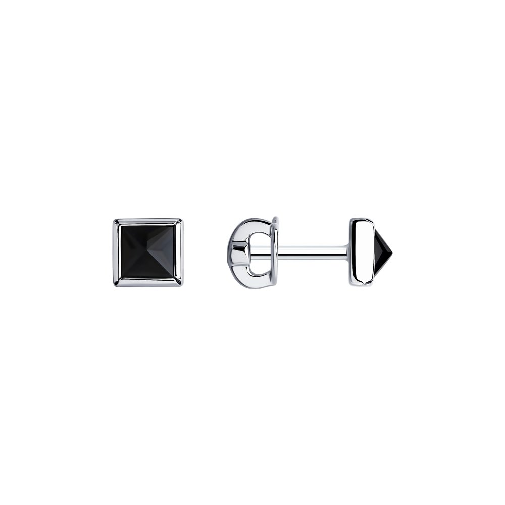 

Серьги-пусеты из серебра с фианитом SKLV 94024724, 94024724