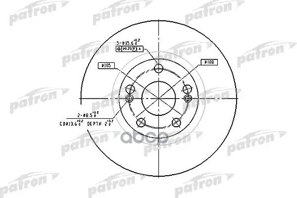 

Тормозной диск PATRON PBD4109