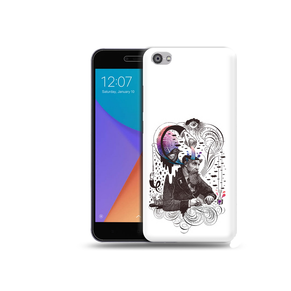 

Чехол MyPads Tocco для Xiaomi Redmi Note 5A абстракция думающий мужчина (PT75665.324.210), Прозрачный, Tocco