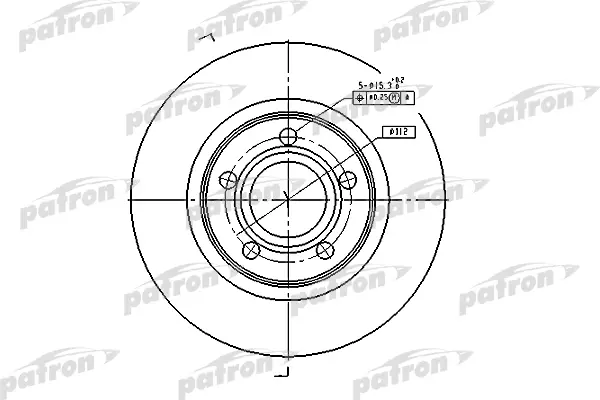 

Тормозной диск PATRON PBD2806