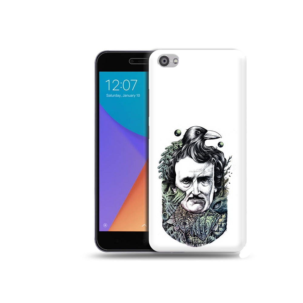 

Чехол MyPads Tocco для Xiaomi Redmi Note 5A Эдгар Аллан с вороном (PT75665.324.203), Прозрачный, Tocco