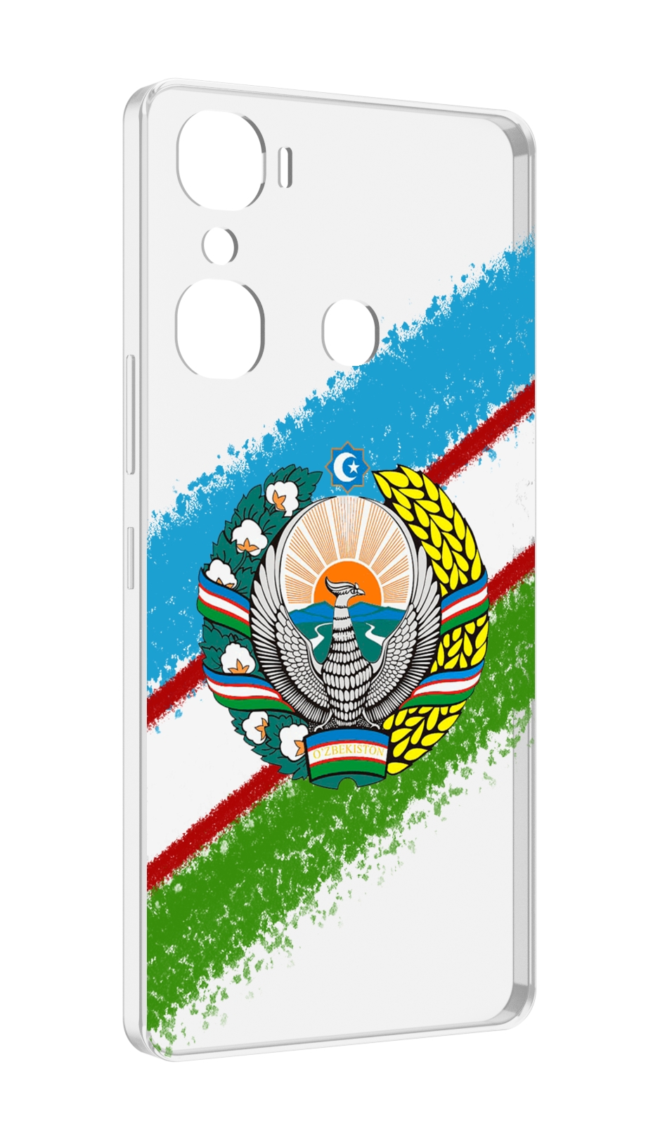 

Чехол MyPads Герб флаг Узбекистана для Infinix Hot 12 Pro, Прозрачный, Tocco
