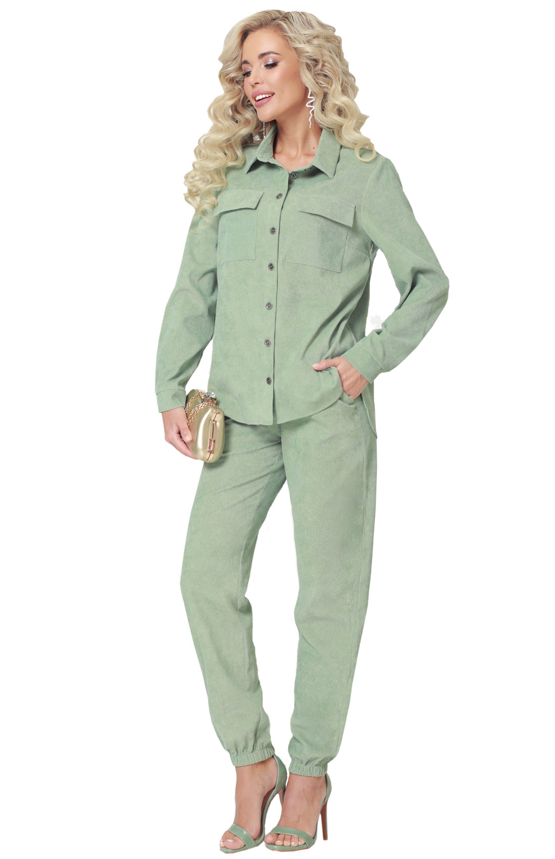 

Костюм женский DSTrend Легкость В Движении зеленый 56 RU, Легкость В Движении