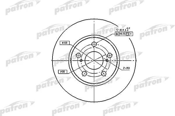 

Тормозной диск PATRON комплект 1 шт. PBD2683