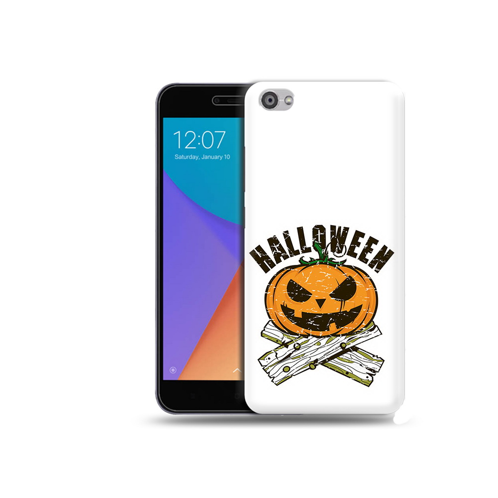 

Чехол MyPads Tocco для Xiaomi Redmi Note 5A Хэллоуин доски тыква (PT75665.324.194), Прозрачный, Tocco