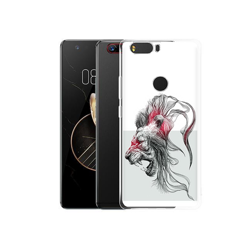 

Чехол MyPads Tocco для ZTE Nubia Z17 разъяренный лев (PT75244.452.576), Прозрачный, Tocco