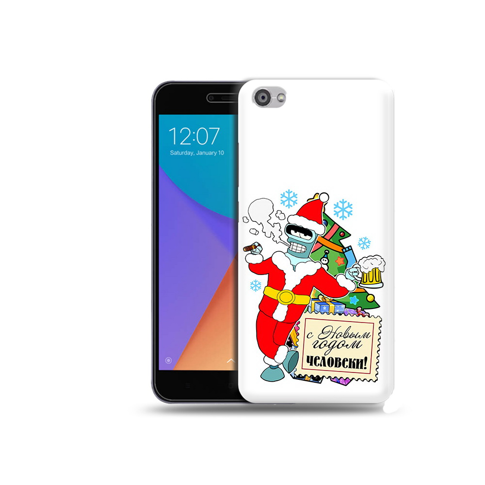 

Чехол MyPads Tocco для Xiaomi Redmi Note 5A С новым годом человеки (PT75665.324.150), Прозрачный, Tocco