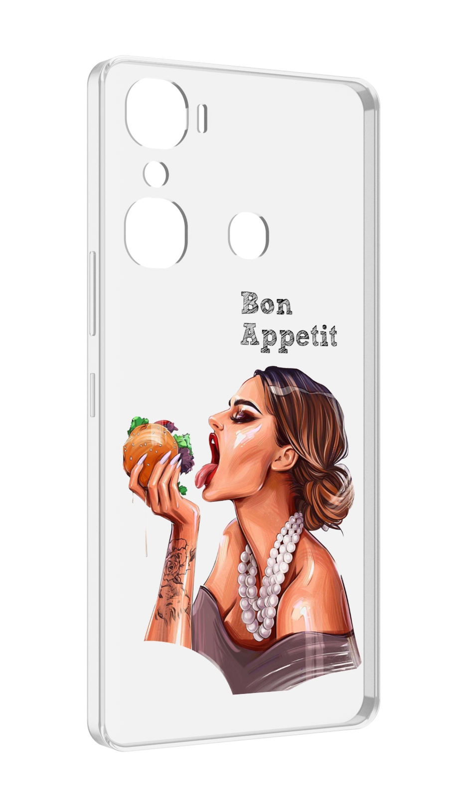 

Чехол MyPads Бон-аппетит для Infinix Hot 12 Pro, Прозрачный, Tocco