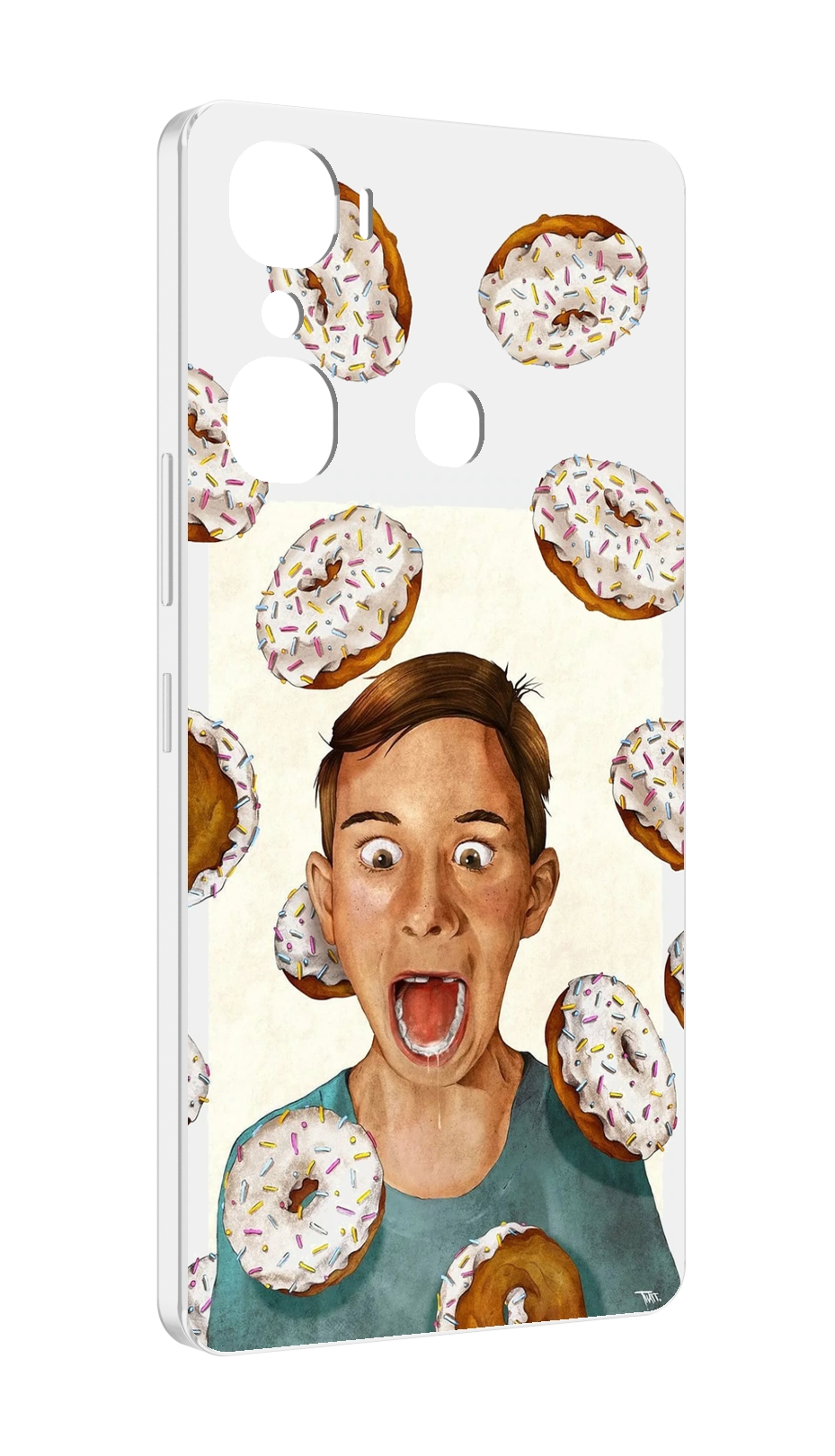 

Чехол MyPads Бешенные-пончики для Infinix Hot 12 Pro, Прозрачный, Tocco