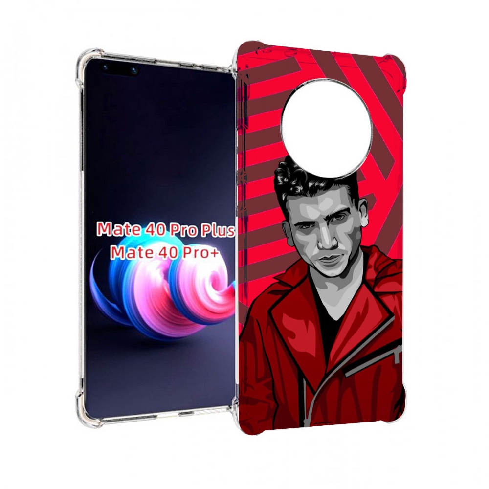 

Чехол MyPads Кот-и-медведь для Huawei Mate 40 Pro+ Plus, Прозрачный, Tocco