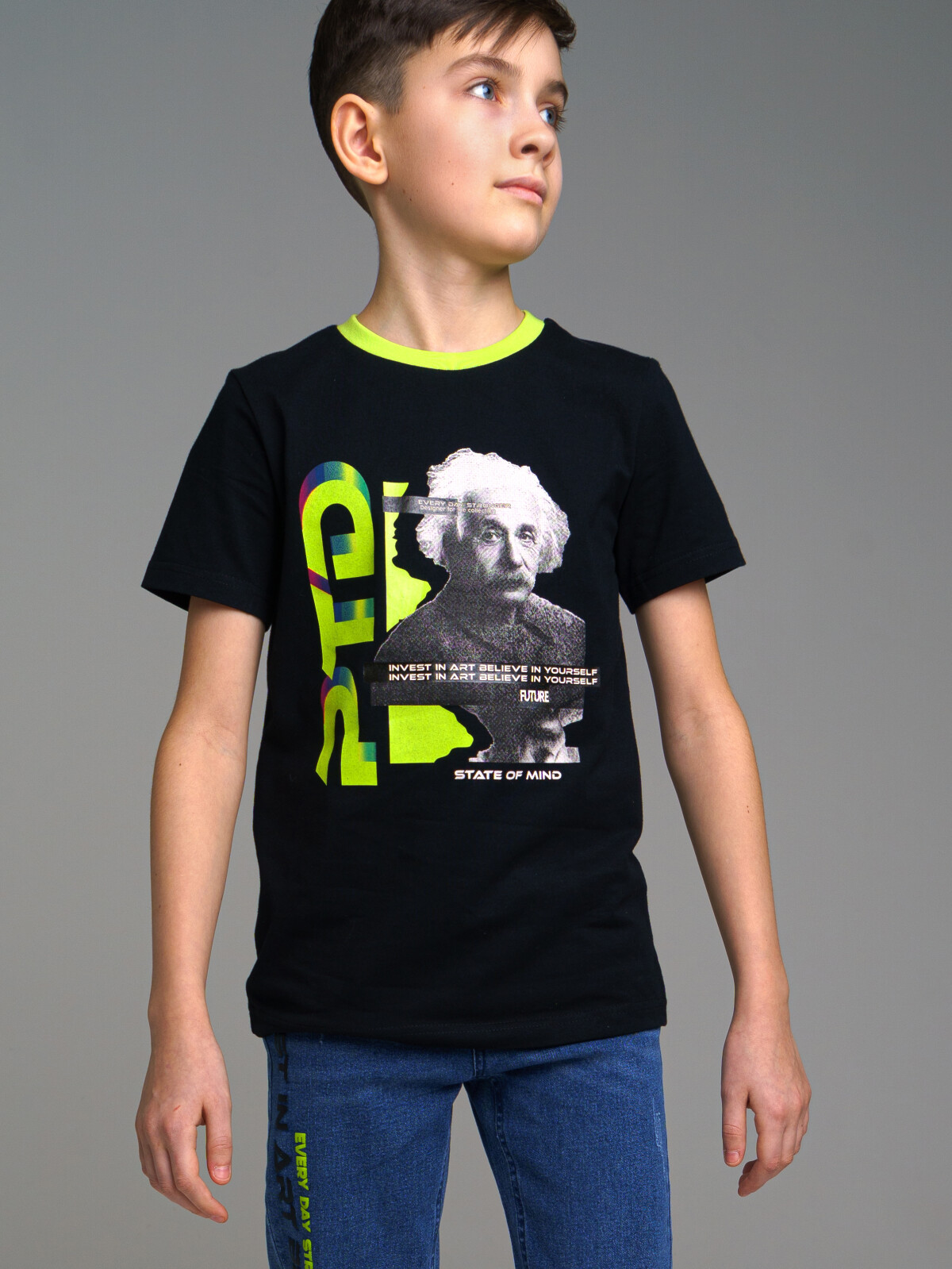 

Футболка детская PlayToday 12311117, цвет черный, разноцветный, размер 152, 12311117