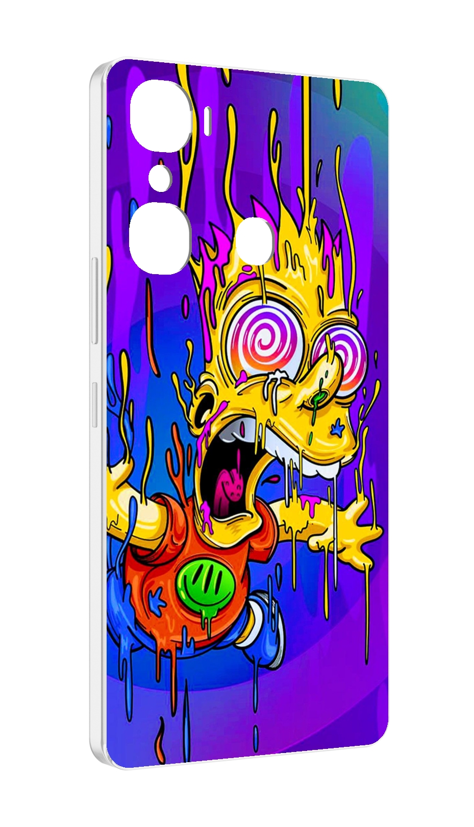 

Чехол MyPads Барт-арт-стрит для Infinix Hot 12 Pro, Прозрачный, Tocco