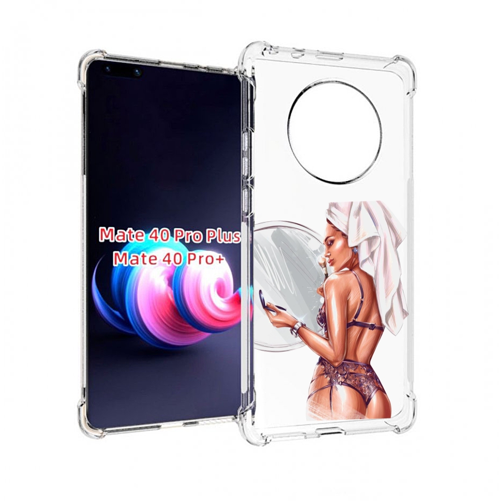 

Чехол MyPads девушка-в-маскировке для Huawei Mate 40 Pro+ Plus, Прозрачный, Tocco