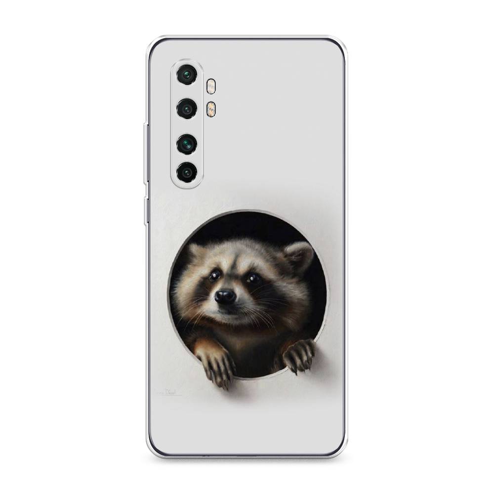 

Чехол Awog на Xiaomi Mi Note 10 Lite "Любопытный енот", Разноцветный, 38450-1