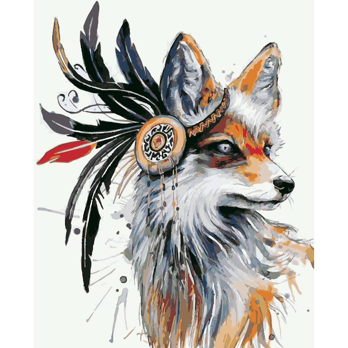 Набор для рисования по номерам HOBRUK 'Рыжая лисица',  40*50 см