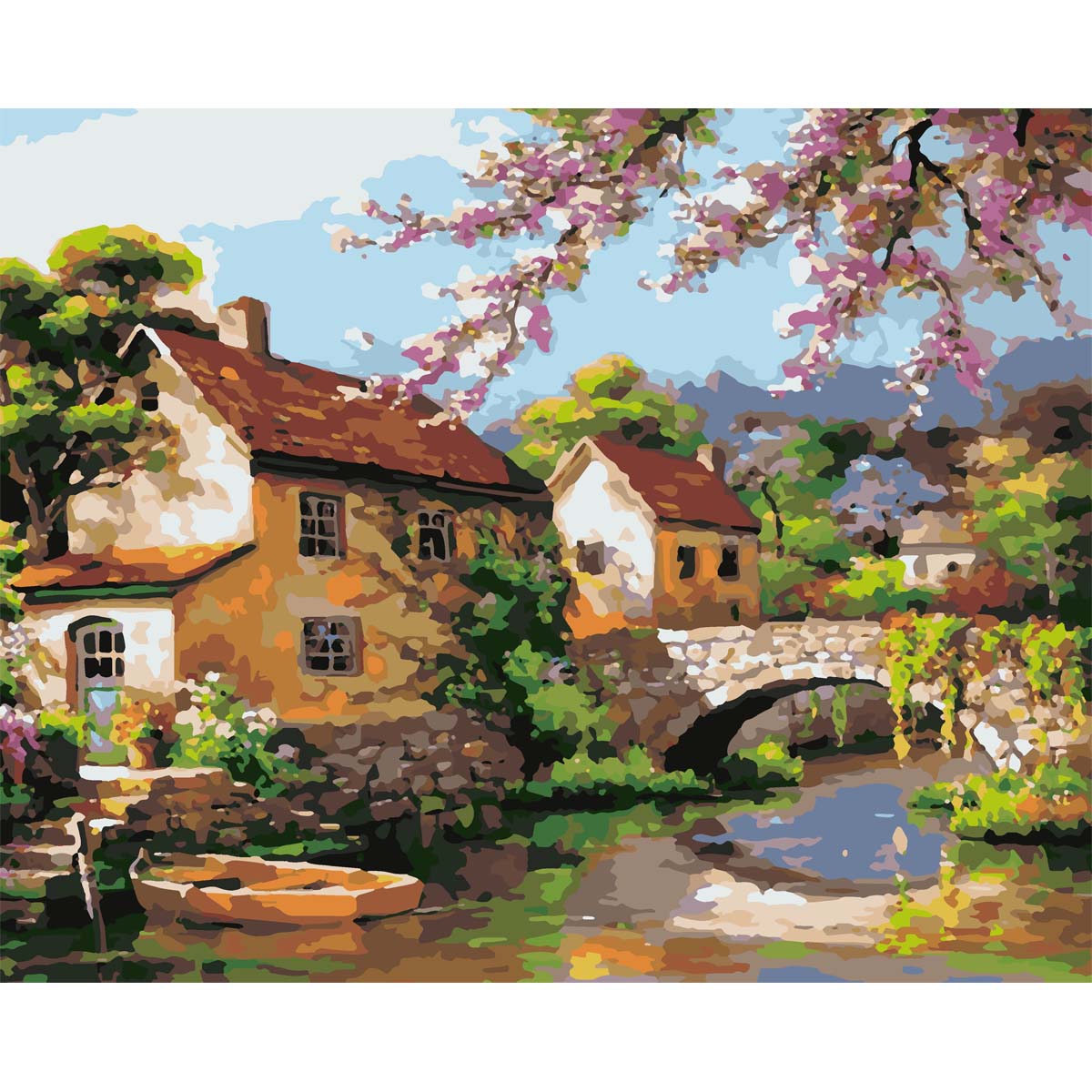 

Набор для рисования по номерам HOBRUK 'Цветение сакуры', 40*50 см