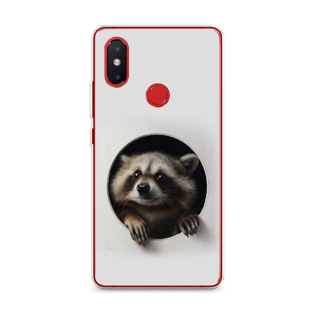 

Чехол Awog на Xiaomi Mi 8 SE "Любопытный енот", Разноцветный, 33750-1