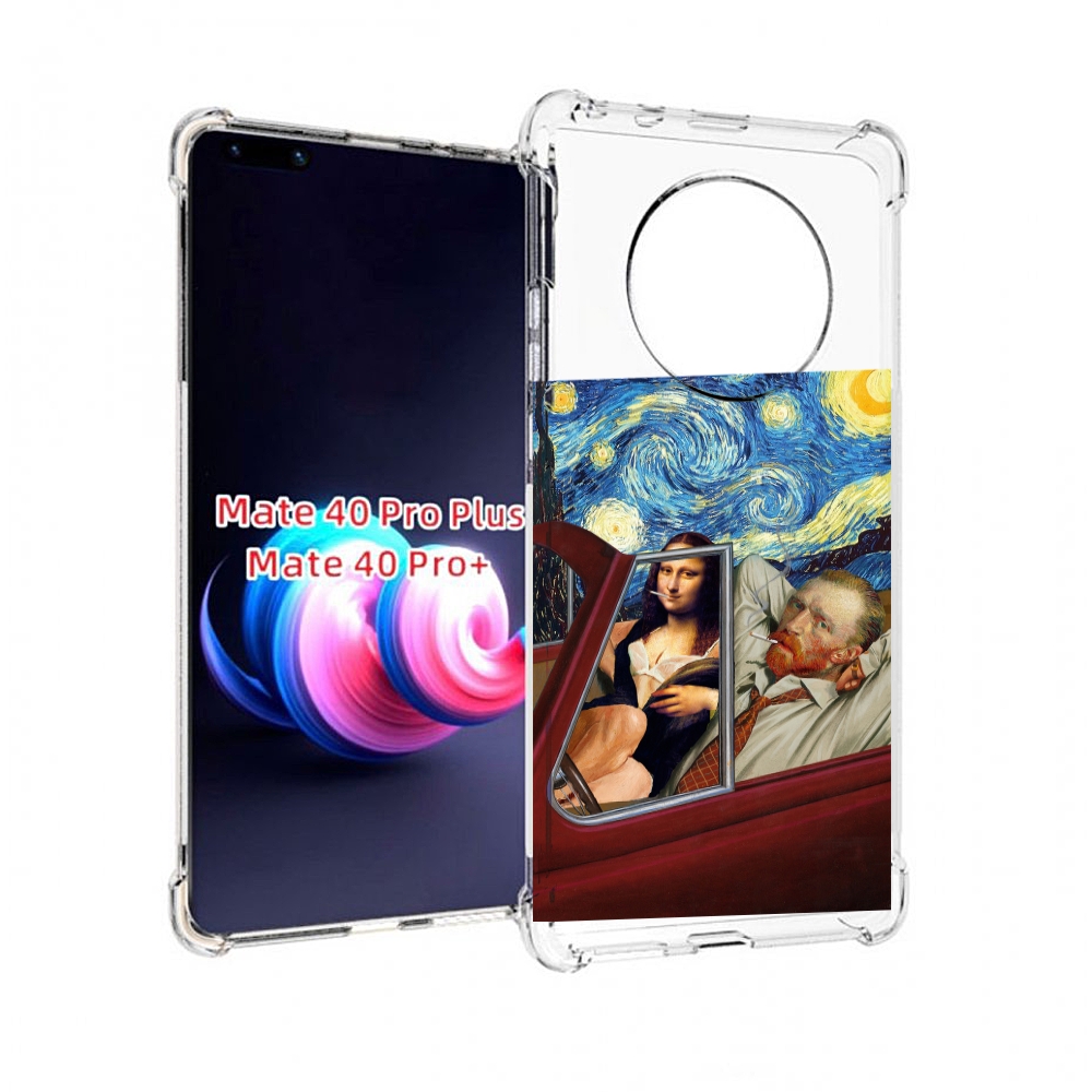 

Чехол MyPads Да-Винчи-в-одном для Huawei Mate 40 Pro+ Plus, Прозрачный, Tocco