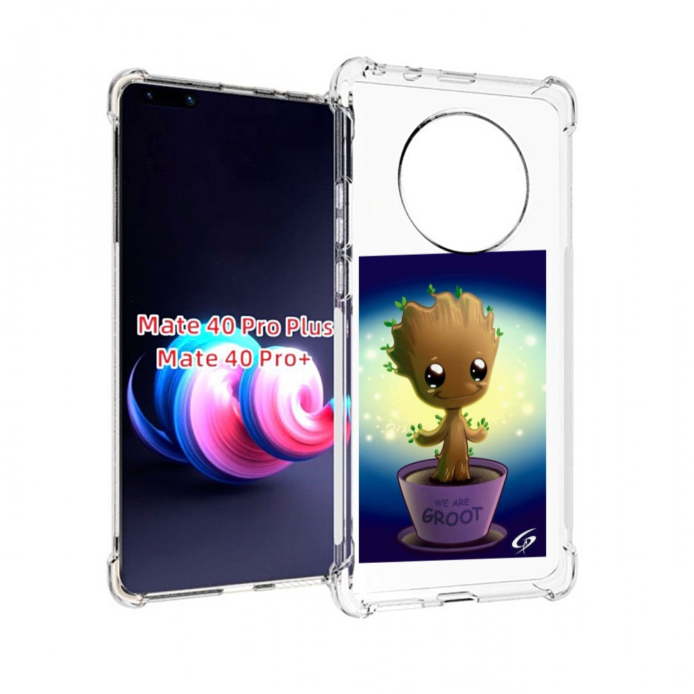 

Чехол MyPads Грут для Huawei Mate 40 Pro+ Plus, Прозрачный, Tocco