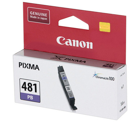 

Картридж для струйного принтера Canon CLI-481PB, синий, оригинал (2102C001)