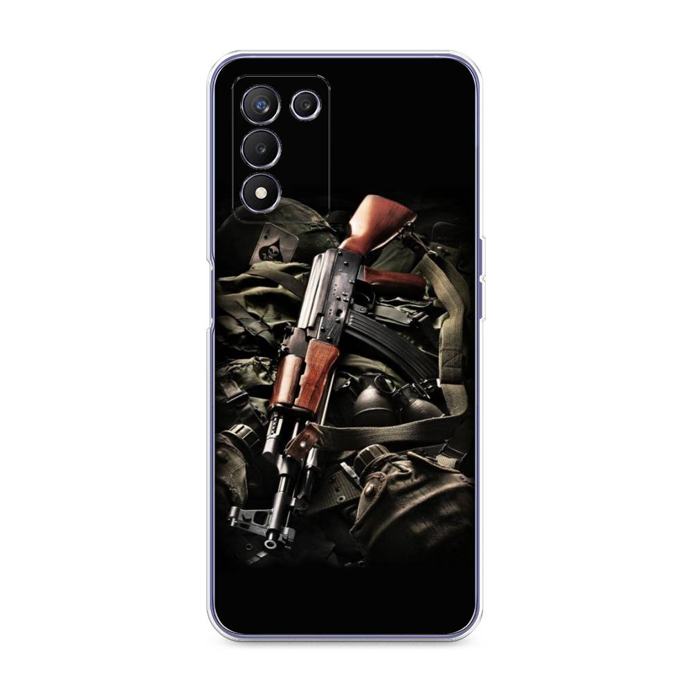 

Чехол Awog на Realme Q3s "Автомат", Разноцветный, 257950-5