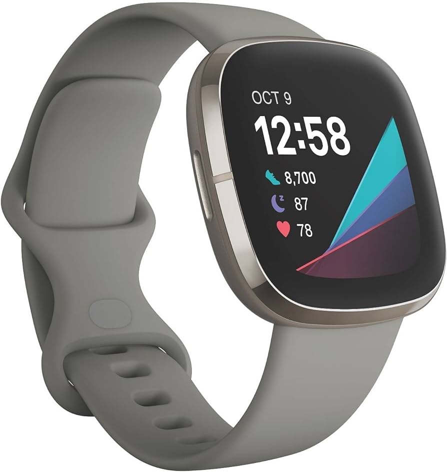 Fitbit Умные часы Fitbit Sense, Advanced Smartwatch Steel Grey/Silver FB512SRSG