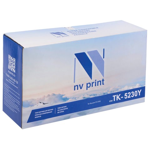 Тонер-картридж для лазерного принтера NV Print NV-TK-5230Y, желтый, совместимый