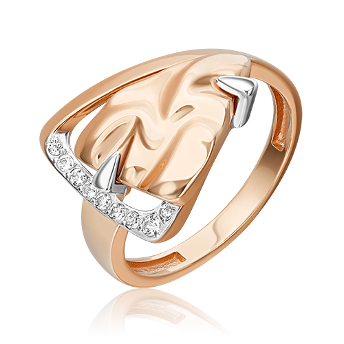 фото Кольцо из красного золота с топазом р.20 platina jewelry 01-5659-00-201-1110