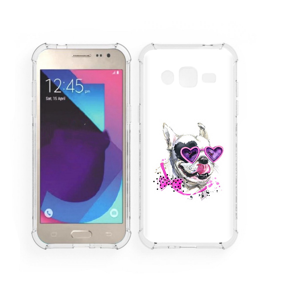 

Чехол MyPads Tocco для Samsung Galaxy J2 акварельный пёс (PT226924.572.218), Прозрачный, Tocco