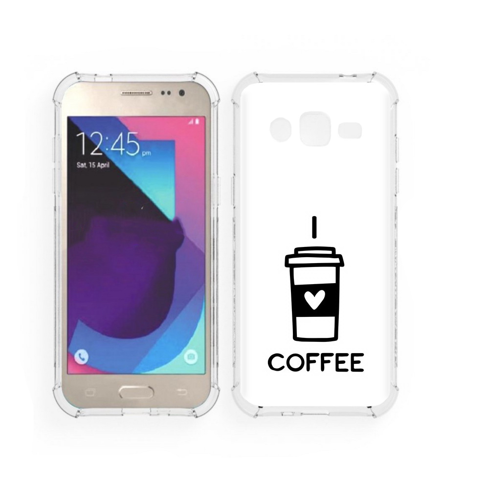 

Чехол MyPads Tocco для Samsung Galaxy J2 Я люблю кофе (PT226924.572.206), Прозрачный, Tocco
