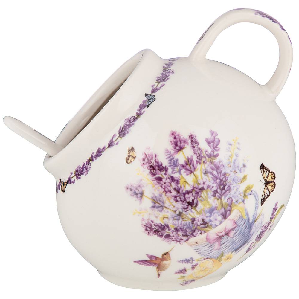 

Набор из 2 штук Солонка с ложкой Lefard Прованс Лаванда 10х5см фарфор 359-817_, Белый