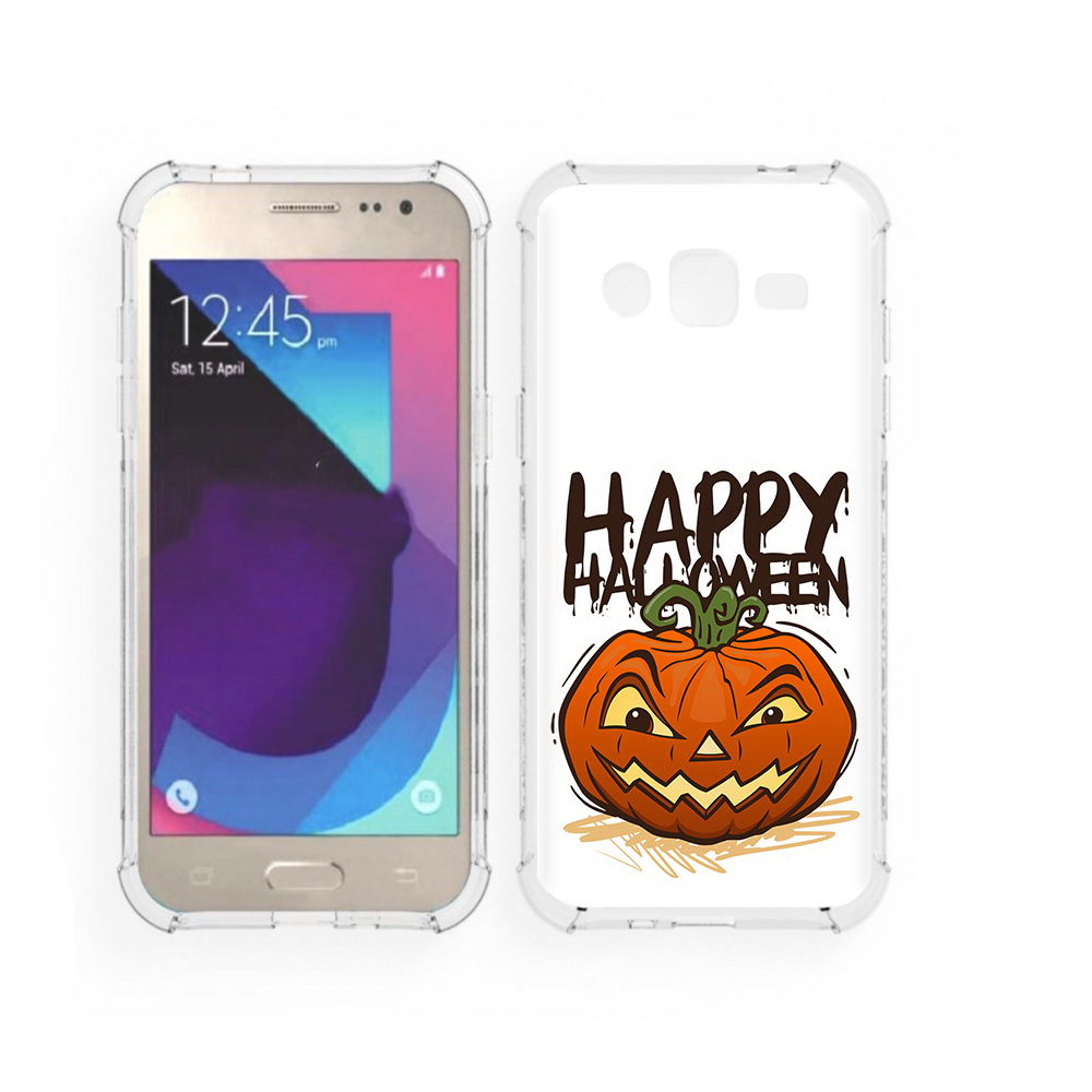 

Чехол MyPads Tocco для Samsung Galaxy J2 Хэллоуин счастливый (PT226924.572.195), Прозрачный, Tocco