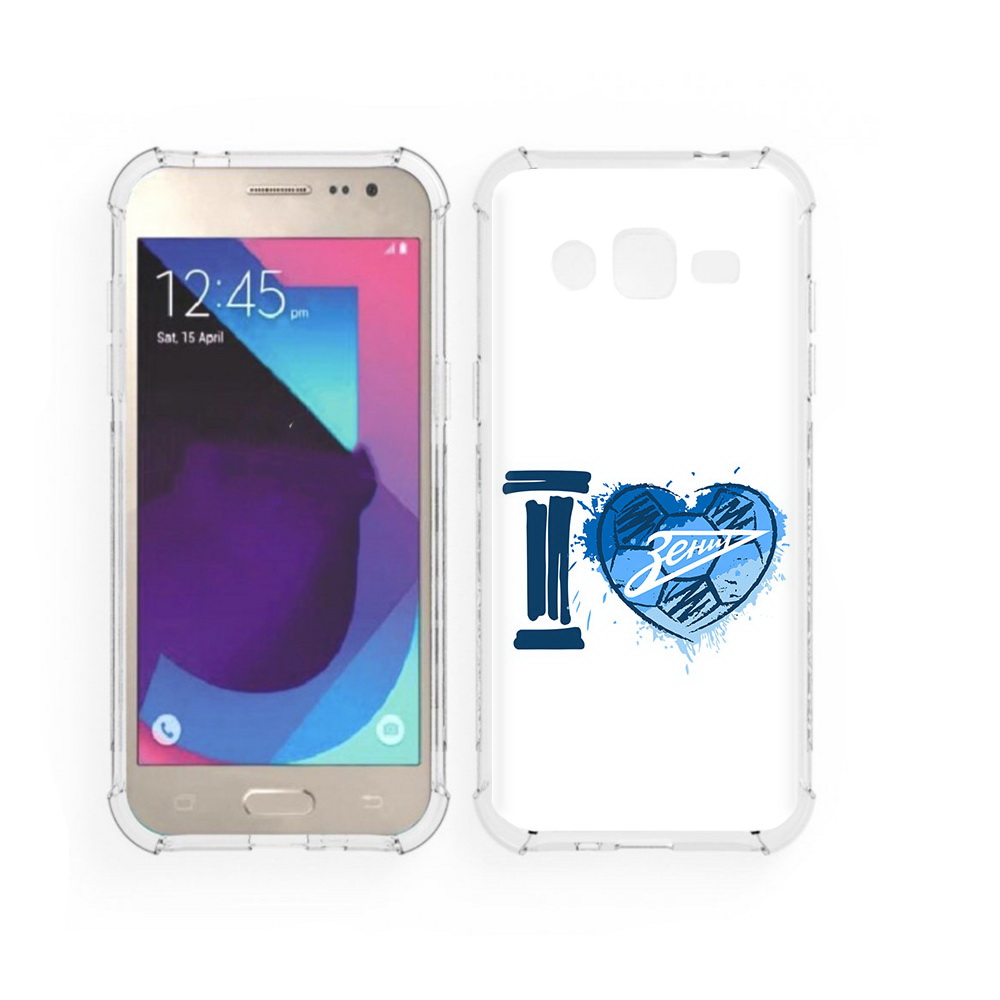 

Чехол MyPads Tocco для Samsung Galaxy J2 ФК я люблю зенит (PT226924.572.186), Прозрачный, Tocco
