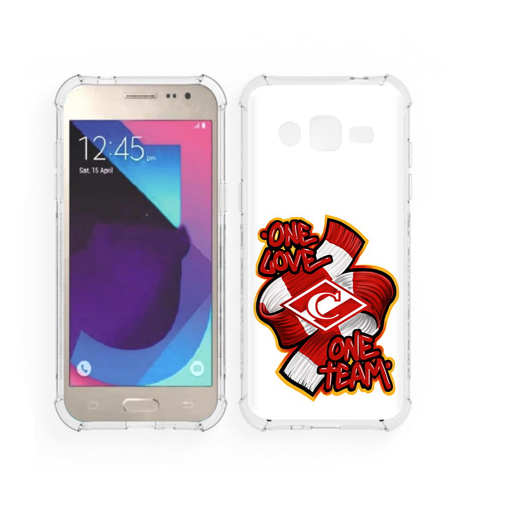 

Чехол MyPads Tocco для Samsung Galaxy J2 ФК спарак 1 любовь (PT226924.572.184), Прозрачный, Tocco