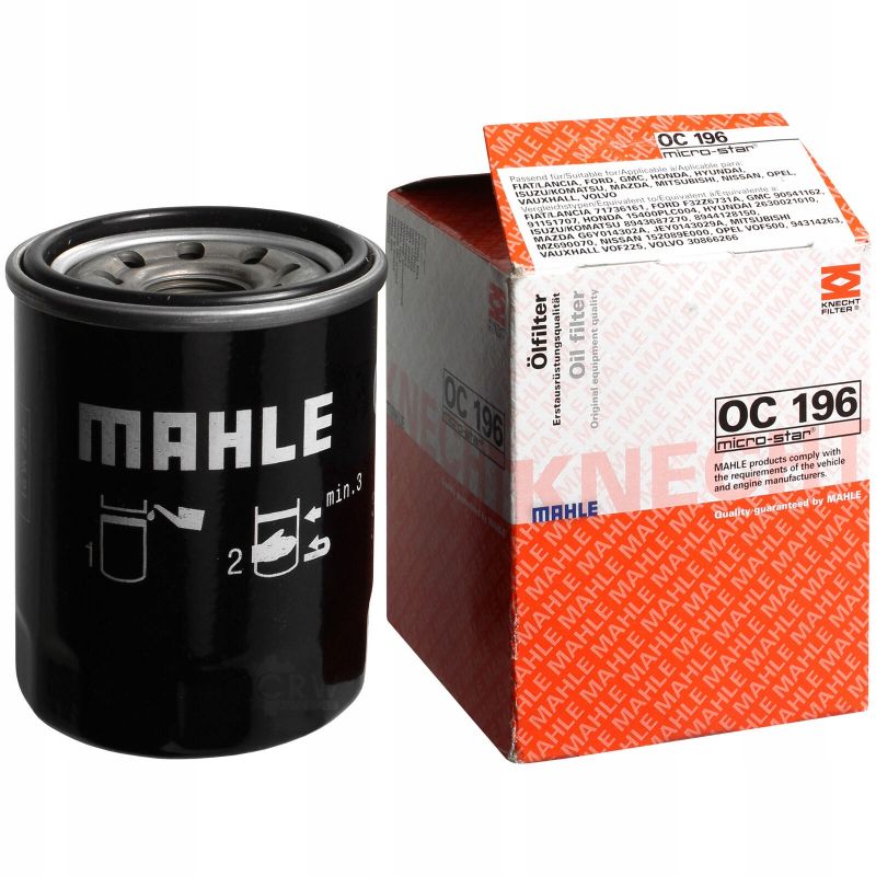 фото Фильтр масляный двигателя knecht oc196 mahle/knecht