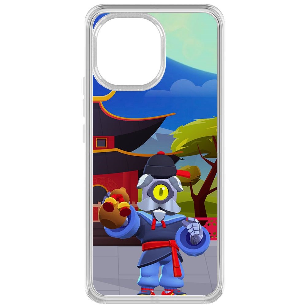 

Чехол-накладка Brawl Stars-Великий Мастер Барли для Xiaomi Mi 11, Прозрачный