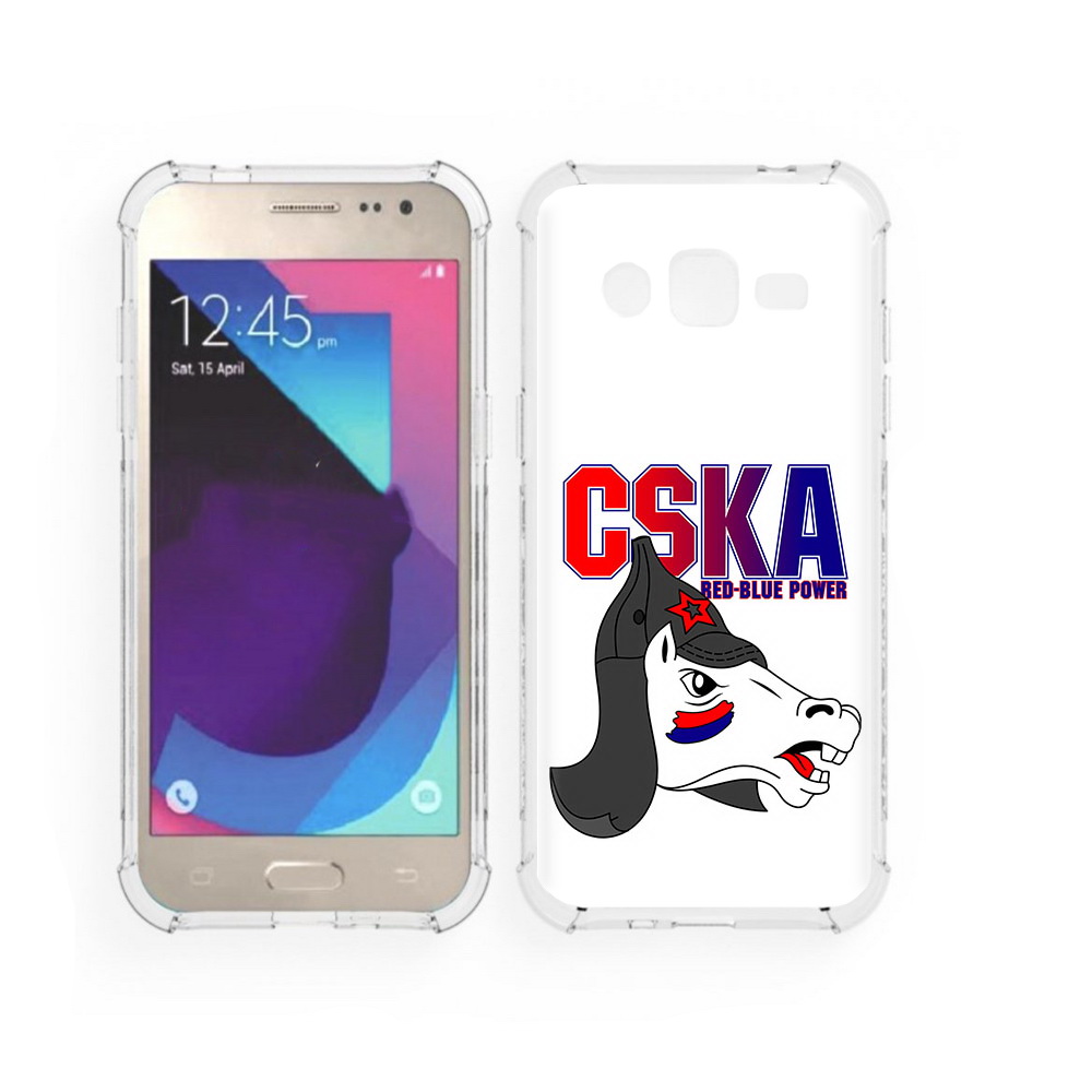 Чехол MyPads Tocco для Samsung Galaxy J2 ФК ЦСК лошадка россия (PT226924.572.179)